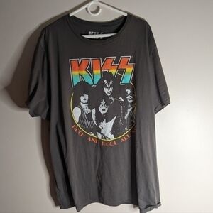 Kiss Rock and Roll All Nite T-shirt Gray 3XL